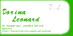 dorina leonard business card